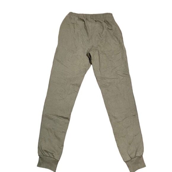 Champion Logo Leg Sweatpants Joggers Olive Green Drawstring Elastic Size Small - Picture 6 of 10